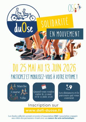 Affiche défi duOse-2026 - course virtuelle association Ose by Web4Run